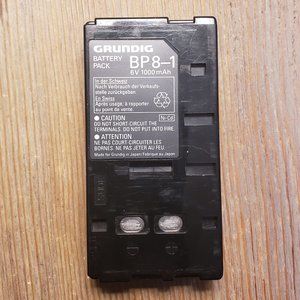 Grundig BP8-1 Camcorder & Video Battery 6V 1000 mAh